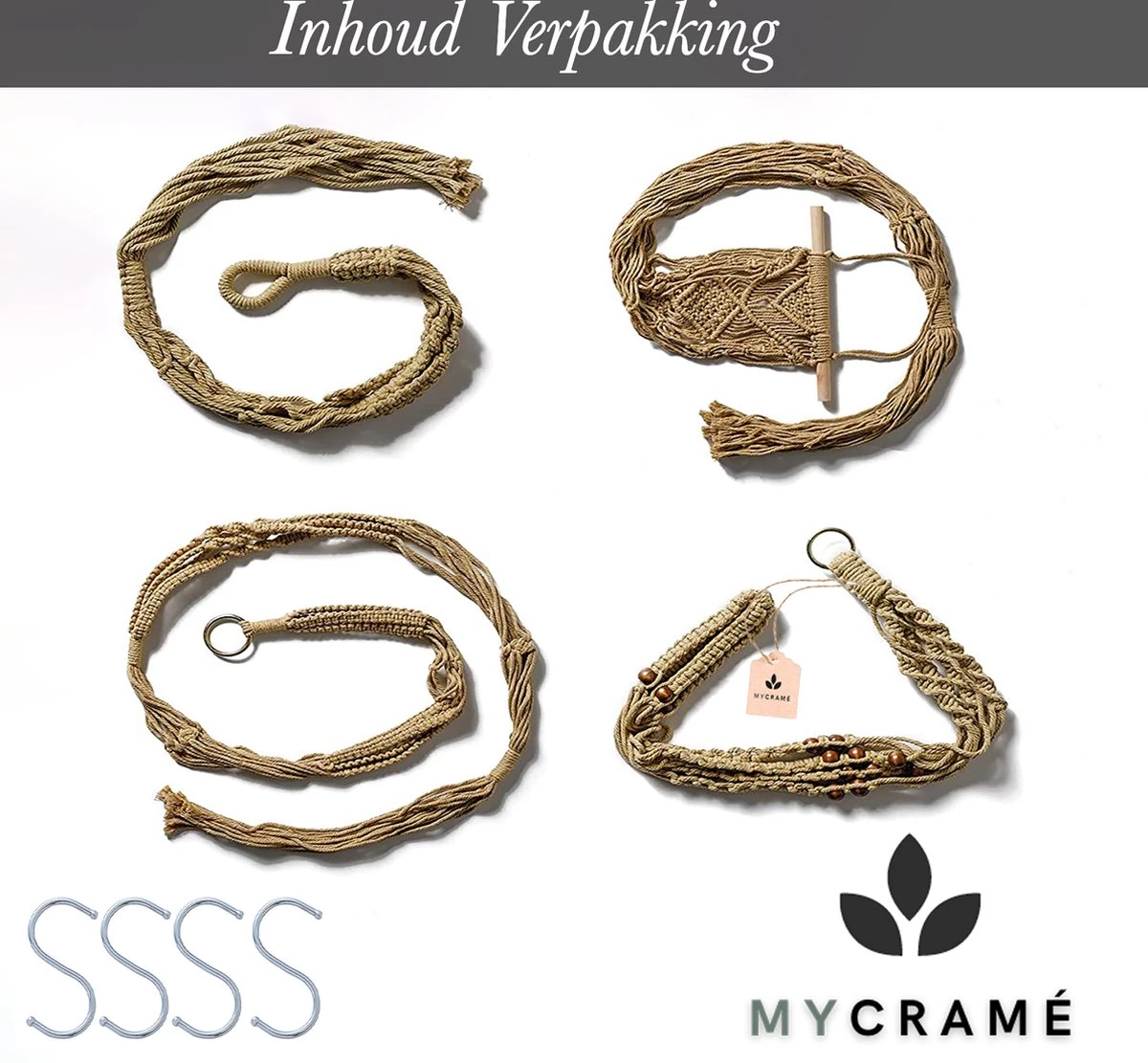 4 Stuks Luxe Jute Plantenhangers - Boho Handgeweven Katoen Hangpot Voor Binnen/Buiten - Hangende Bloempot Met Kralen - Macramé Touw/Koord Hangplant Houder - Bohemian Wandhanger Decoratie - Plant Hanger - Verticale Tuin Bloempothouder Planthanger 6 4 Stuks Luxe Jute Plantenhangers - Boho Handgeweven Katoen Hangpot Voor Binnen/Buiten - Hangende Bloempot Met Kralen - Macramé Touw/Koord Hangplant Houder - Bohemian Wandhanger Decoratie - Plant Hanger - Verticale Tuin Bloempothouder Planthanger - Afbeelding 4