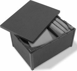 Allibert Arica Tuintafel - 79x59,5x42 Cm - Grafiet -Tuinverzorgings Winkel 1200x1114 1