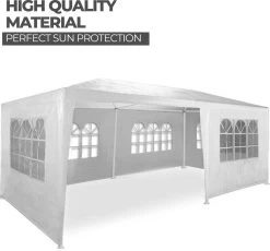 MaxxGarden Partytent - Paviljoen - 300 X 600 X 250 Cm - Met Zijwanden - Waterdicht Pro - 32mm Buizen – Wit 15 MaxxGarden Partytent - Paviljoen - 300 X 600 X 250 Cm - Met Zijwanden - Waterdicht Pro - 32mm Buizen – Wit -Tuinverzorgings Winkel 1200x1119 1