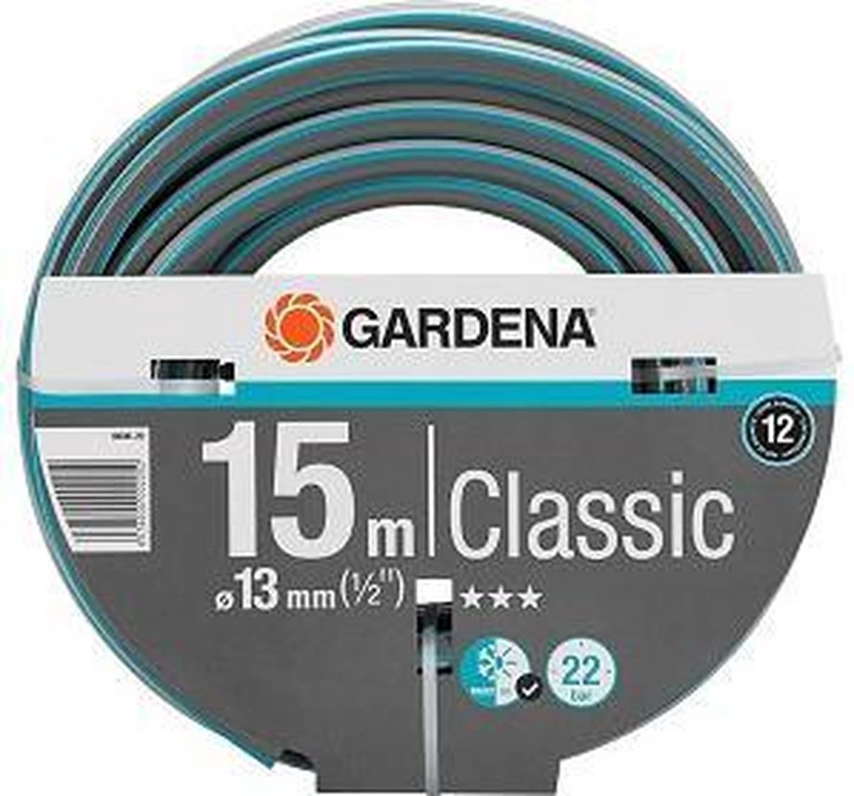 GARDENA Classic Tuinslang 1/2-13mm - 15 Meter 6 GARDENA Classic Tuinslang 1/2-13mm - 15 Meter - Afbeelding 4