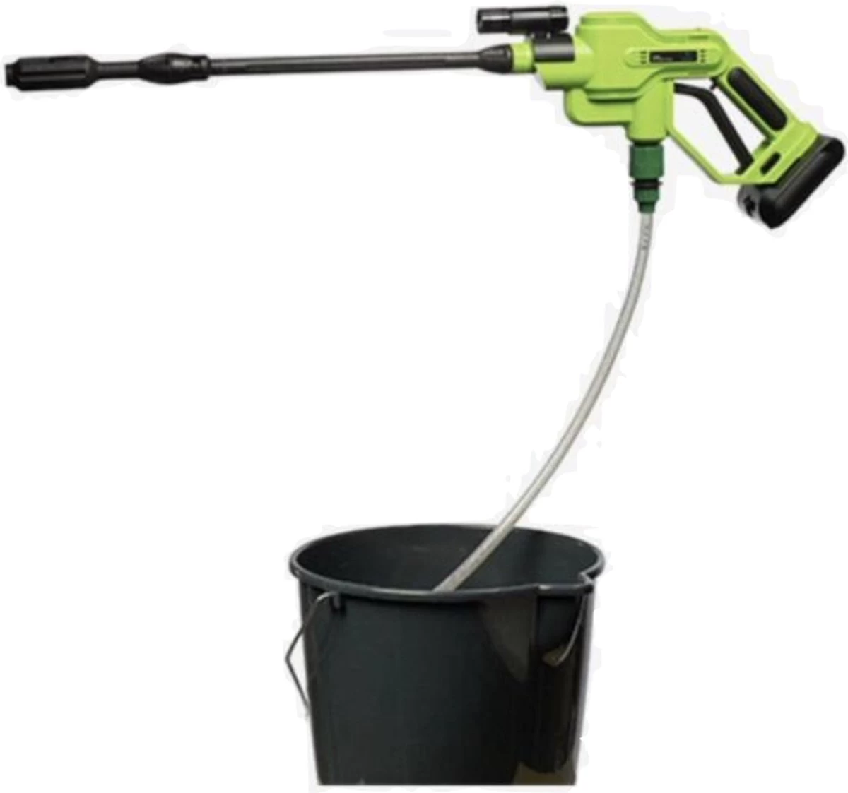 Aqua Hogedrukreiniger Op Accu - Draadloos - Voor Auto, Tuin, Terras En Raam 4 Aqua Hogedrukreiniger Op Accu - Draadloos - Voor Auto, Tuin, Terras En Raam - Afbeelding 2