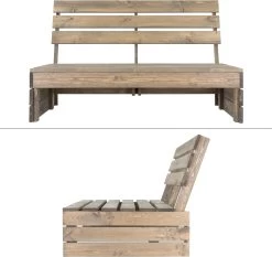 Pro Garden Palletbank - 120 Cm - 2-zits -Tuinverzorgings Winkel 1200x1130