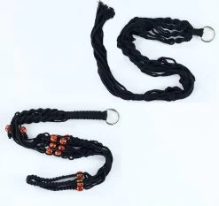 4 Stuks Zwarte Macrame Plantenhangers - Boho Handgeweven Katoen Hangpot Voor Binnen/Buiten - Hangende Bloempot Met Kralen - Macramé Touw/Koord Hangplant Houder - Bohemian Wandhanger Decoratie - Plant Hanger - Verticale Tuin Bloempothouder Planthanger -Tuinverzorgings Winkel 1200x1134 8