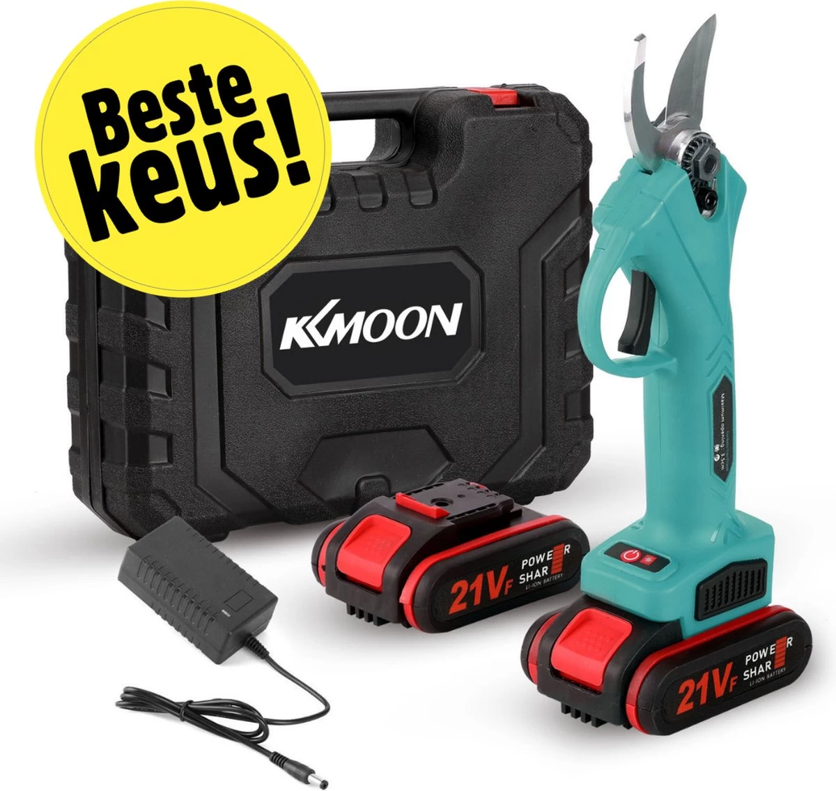 Merkloos Elektrische Snoeischaar - Professioneel - Accu Snoeischaar - 2 Accu's - Tuinieren - Tuinschaar - 30mm 3 Merkloos Elektrische Snoeischaar - Professioneel - Accu Snoeischaar - 2 Accu's - Tuinieren - Tuinschaar - 30mm