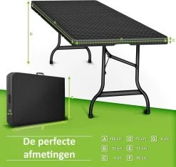 Sens Design Tuintafel Kunststof - Campingtafel Inklapbaar - Rotan-Look 13 Sens Design Tuintafel Kunststof - Campingtafel Inklapbaar - Rotan-Look -Tuinverzorgings Winkel 1200x1142