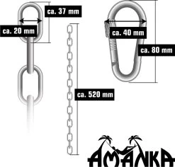 2x 50cm Hangende Stoelketting Tot 230kg - 4 Karabiners - Schommel Hangmat Bokszak Ophanging 12 2x 50cm Hangende Stoelketting Tot 230kg - 4 Karabiners - Schommel Hangmat Bokszak Ophanging -Tuinverzorgings Winkel 1200x1145 1