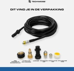 Techweise - Rioolslang Voor O.a. Kärcher - 15M - Met Roterende En Voorwaartse Kop 12 Techweise - Rioolslang Voor O.a. Kärcher - 15M - Met Roterende En Voorwaartse Kop -Tuinverzorgings Winkel 1200x1145 6