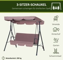 Outsunny Hollywoodschommel 3-zits Tuinschommel Schommelbank Met Dak 3 Kleuren 84A-054 16 Outsunny Hollywoodschommel 3-zits Tuinschommel Schommelbank Met Dak 3 Kleuren 84A-054 -Tuinverzorgings Winkel 1200x1147