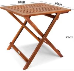 Casaria Bijzettafel Acacia Hout- Inklapbaar - 70x70x73 Cm Bruin 15 Casaria Bijzettafel Acacia Hout- Inklapbaar - 70x70x73 Cm Bruin -Tuinverzorgings Winkel 1200x1154