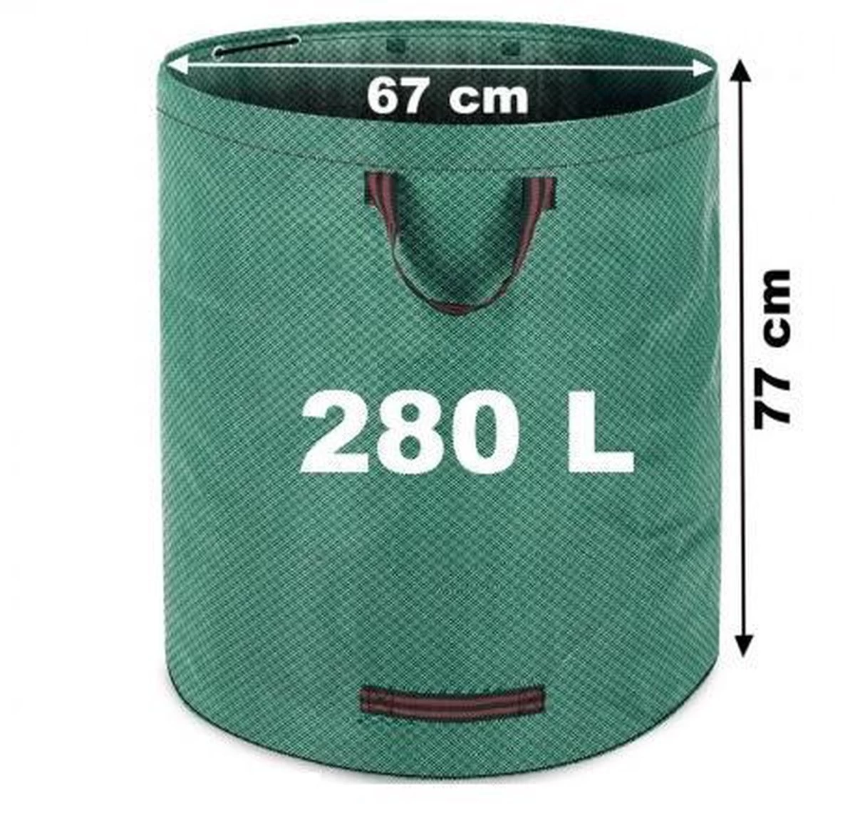 Gardebruk Tuinafvalzak - 2 Stuks 280L – 77x67cm/Opvouwbaar - Groen 10 Gardebruk Tuinafvalzak - 2 Stuks 280L – 77x67cm/Opvouwbaar - Groen - Afbeelding 8