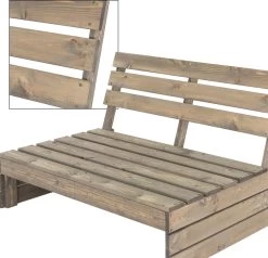 Pro Garden Palletbank - 120 Cm - 2-zits -Tuinverzorgings Winkel 1200x1158