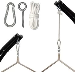 Metalen Ophangset Tot 160kg - Massieve Bevestiging Set Voor Hangstoel Hangmat - Plafond Wand Montage 11 Metalen Ophangset Tot 160kg - Massieve Bevestiging Set Voor Hangstoel Hangmat - Plafond Wand Montage -Tuinverzorgings Winkel 1200x1159