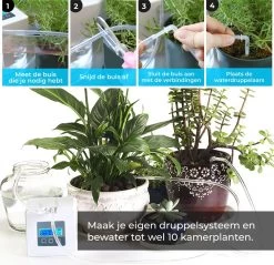 Automatisch Bewateringssysteem Voor Kamerplanten Met Pomp – Waterdruppelaar – Watergeefsysteem– Planten Watergever -Tuinverzorgings Winkel 1200x1163 3