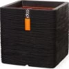 Capi Europe - Bloempot Vierkant Rib NL - 30x30x30 - Zwart - Voor Binnen En Buiten - KBLR902 1 Capi Europe - Bloempot Vierkant Rib NL - 30x30x30 - Zwart - Voor Binnen En Buiten - KBLR902 -Tuinverzorgings Winkel 1200x1167 3