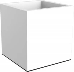 Elho Vivo Matt Finish Vierkant Wielen 40 - Grote Plantenbak Voor Binnen & Buiten - Gemaakt Van Gereycled Plastic - L 39 X W 39 X H 41 Cm - Wit -Tuinverzorgings Winkel 1200x1171 9
