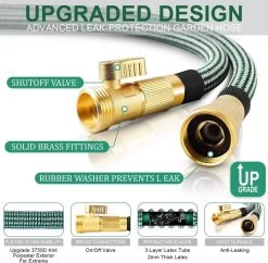 IBright Extra Sterke Uitrekbare Tuinslang - Flexibel - 15 Meter - Inclusief Opbergtas ,Sproeier ,Koppelstuk En Ophanghaak - Groen 10 IBright Extra Sterke Uitrekbare Tuinslang - Flexibel - 15 Meter - Inclusief Opbergtas ,Sproeier ,Koppelstuk En Ophanghaak - Groen -Tuinverzorgings Winkel 1200x1177 7