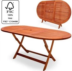 Merkloos Tuintafel Acaciahout - 160x85x75cm - FSC-gecertificeerd -Tuinverzorgings Winkel 1200x1180 1