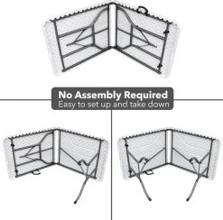 MaxxGarden Vouwtafel - Opvouwbare Kampeer Tafel - Tuin - Camping - Binnen - Weersbestendig - 180 X 74 X 74cm- Wit 17 MaxxGarden Vouwtafel - Opvouwbare Kampeer Tafel - Tuin - Camping - Binnen - Weersbestendig - 180 X 74 X 74cm- Wit -Tuinverzorgings Winkel 1200x1183