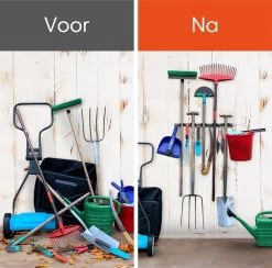 TTD Premium XXL Bezemhouder En Gereedschapsrek - Opslag Van Gereedschap - Opslag Van Schoonmaakspullen - Tuingereedschap - Klussen - RVS - Zwart 11 TTD Premium XXL Bezemhouder En Gereedschapsrek - Opslag Van Gereedschap - Opslag Van Schoonmaakspullen - Tuingereedschap - Klussen - RVS - Zwart -Tuinverzorgings Winkel 1200x1186 1