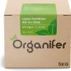 Gazonmest All-In-One (5Kg - Voor 100m2) Voor Een Diepgroen Sterk Gazon Zonder Mos En Onkruid - Complete Meststof Met Kalk En Grasversterker - Organifer