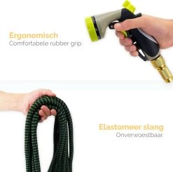 Goliving Tuinslang Flexibel - 30 Meter - Uitrekbare Tuinslang Sproeier - Tuinsproeier - Zwart - Acht Standen - Met Opbergtas -Tuinverzorgings Winkel 1200x1190 10
