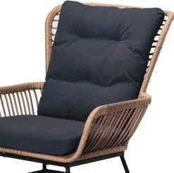 BUITEN Living Dex Wicker Loungestoel Tuin | Wicker + Aluminium | Bamboe Antraciet -Tuinverzorgings Winkel 1200x1192 3