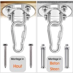 Plafondhaak – Voor Beton En Hout - Hangstoel – Hangmat – Bokszak – RVS – Binnen En Buiten – Ophangsysteem – Ophanghaak – 400KG 11 Plafondhaak – Voor Beton En Hout - Hangstoel – Hangmat – Bokszak – RVS – Binnen En Buiten – Ophangsysteem – Ophanghaak – 400KG -Tuinverzorgings Winkel 1200x1194 1