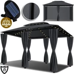 El Jardin - Partytent - 4x3 - Waterdicht Dak - Wanden - Solar - Antraciet Paviljoen -Tuinverzorgings Winkel 1200x1197 6