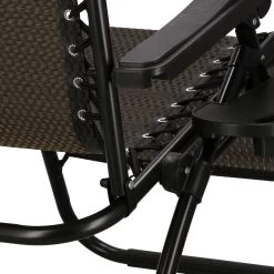 Springos Tuinstoel | Ligstoel | Opvouwbaar | Verstelbaar | Ergonomische Hoofdsteun | Bruin / Zwart -Tuinverzorgings Winkel 1200x1200 1