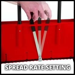 Einhell Strooiwagen GC-SR 12 (12 L - 45 Cm Strooibreedte - Dubbele Duwstang - Kliksluiting Aan Beide Zijden - Verstelhendel - Corrosiebestendige Rol - Behuizing Van Breukvast Kunststof) -Tuinverzorgings Winkel 1200x1200 1021