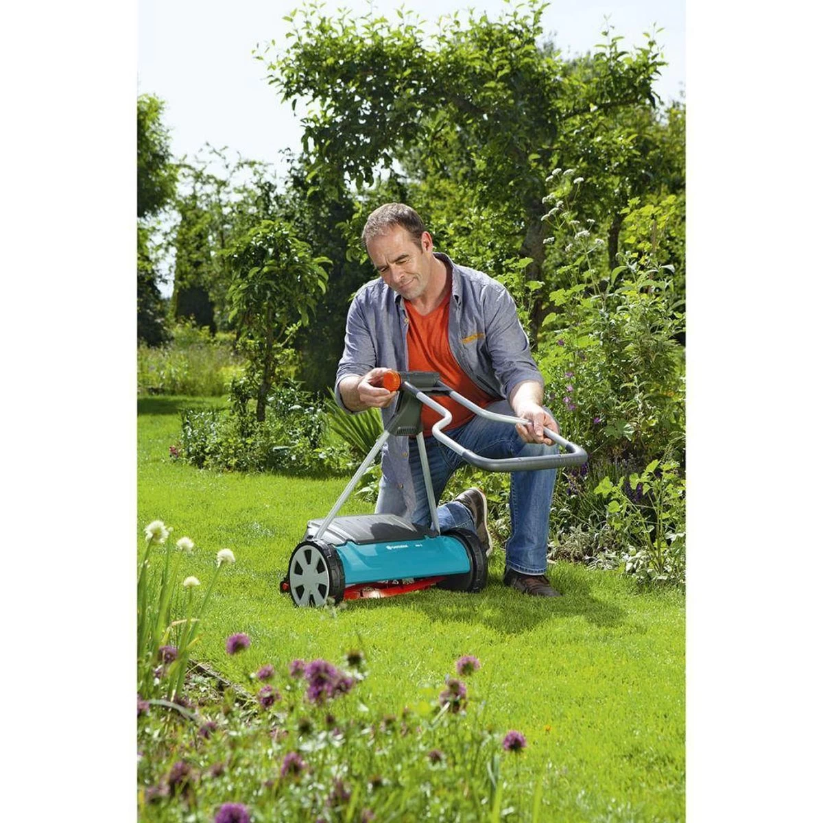 GARDENA - Kooimesmaaier 400C - Grasmaaier - Maaibreedte 40 Cm - Gazons Tot Ca. 250 M² 10 GARDENA - Kooimesmaaier 400C - Grasmaaier - Maaibreedte 40 Cm - Gazons Tot Ca. 250 M² - Afbeelding 8