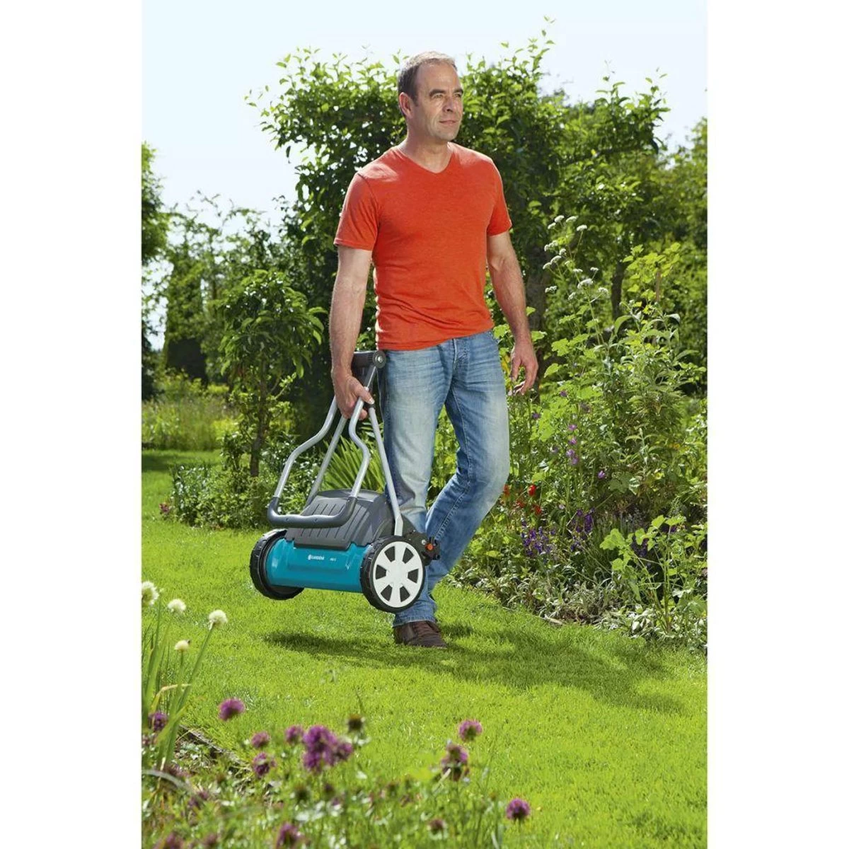 GARDENA - Kooimesmaaier 400C - Grasmaaier - Maaibreedte 40 Cm - Gazons Tot Ca. 250 M² 12 GARDENA - Kooimesmaaier 400C - Grasmaaier - Maaibreedte 40 Cm - Gazons Tot Ca. 250 M² - Afbeelding 10