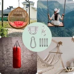 XYZ Goods - Luxe Plafondhaak - Hangmat Bevestigingsset - Schommelhaak - Ophangsysteem - Ophanghaak - Plafondbeugel - Bokszak - Schommelstoel - Hangstoel - RVS 15 XYZ Goods - Luxe Plafondhaak - Hangmat Bevestigingsset - Schommelhaak - Ophangsysteem - Ophanghaak - Plafondbeugel - Bokszak - Schommelstoel - Hangstoel - RVS -Tuinverzorgings Winkel 1200x1200 112