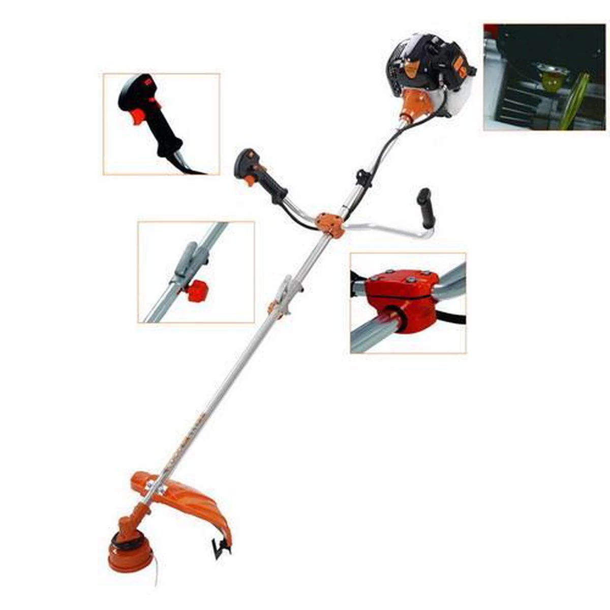 TIMBERPRO – 2in1 - Bosmaaier - Kantenmaaier - Benzine - 52 Cc - Draad En Mes - 3,0 PK 6 TIMBERPRO – 2in1 - Bosmaaier - Kantenmaaier - Benzine - 52 Cc - Draad En Mes - 3,0 PK - Afbeelding 4