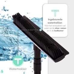 CLEANLY® Rubberen Bezem Met Vloerwisser - Kappersbezem - Zachte Bezem Binnen & Buiten - Vloertrekker Met Steel - 68-150 Cm -Tuinverzorgings Winkel 1200x1200 1142