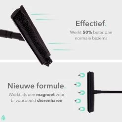 CLEANLY® Rubberen Bezem Met Vloerwisser - Kappersbezem - Zachte Bezem Binnen & Buiten - Vloertrekker Met Steel - 68-150 Cm -Tuinverzorgings Winkel 1200x1200 1143