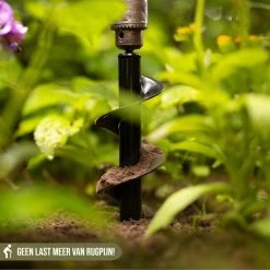 Merkloos Grondboor Voor Planten - 25 CM - Palenboor - Moestuin - Bollenplanter - Zwart -Tuinverzorgings Winkel 1200x1200 1164