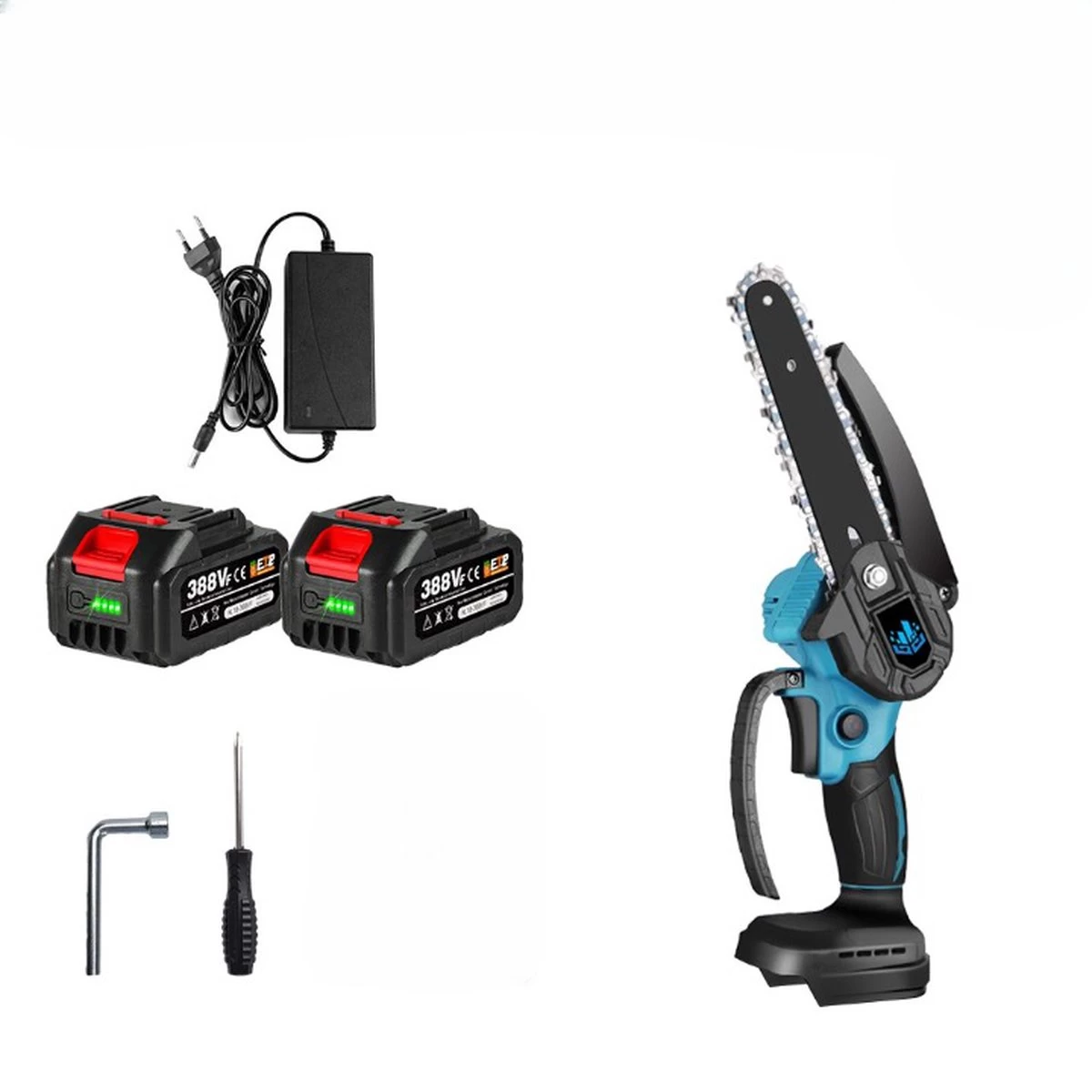 Mini Kettingzaag - Kettingzaag Accu - Mini Kettingzaag Met Accu - Snoeizaag 5 Mini Kettingzaag - Kettingzaag Accu - Mini Kettingzaag Met Accu - Snoeizaag - Afbeelding 3