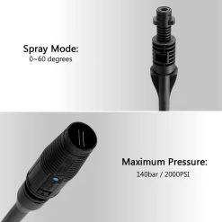Merkloos 140 Bar Hogedrukspuitlans - Hogedrukreiniger Kärcher-opzetstuk - Verstelbare Sproeikop Voor Karcher Hogedrukreiniger - Accessoire Voor Karcher K1 K2 K3 K4 K5 K6 K7 -Tuinverzorgings Winkel 1200x1200 1278