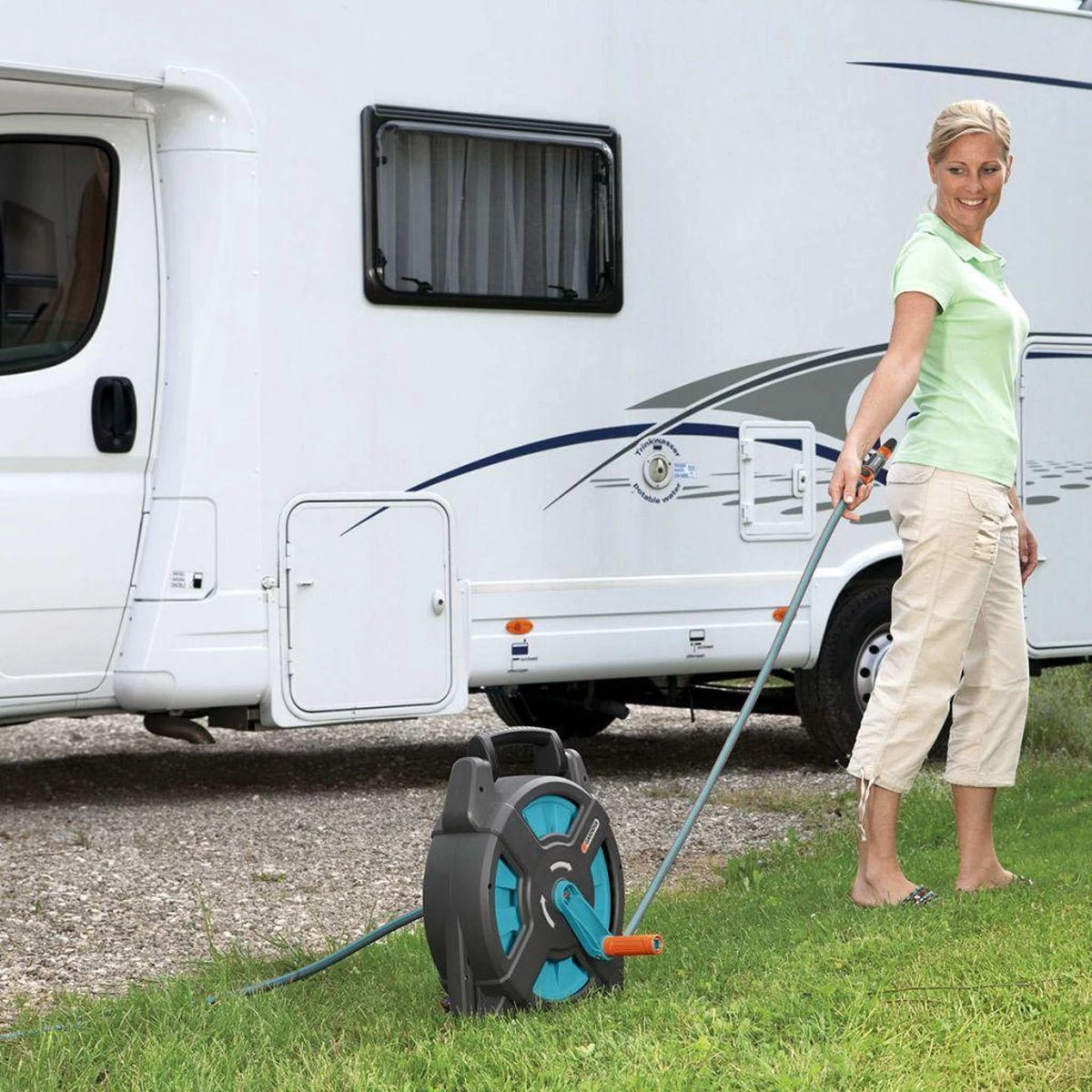 GARDENA - Classic Slangenbox - Compleet Slanghouder - 15 Meter Slang 6 GARDENA - Classic Slangenbox - Compleet Slanghouder - 15 Meter Slang - Afbeelding 4