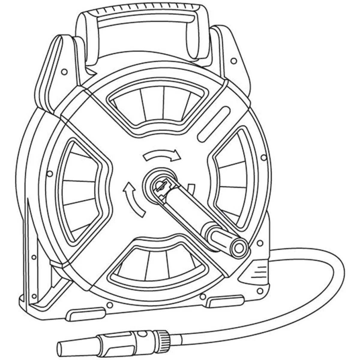 GARDENA - Classic Slangenbox - Compleet Slanghouder - 15 Meter Slang 11 GARDENA - Classic Slangenbox - Compleet Slanghouder - 15 Meter Slang - Afbeelding 9