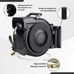 Buxibo - Wandslangenbox 20 Meter + 2 Meter - Tuinslang Met Haspel - 9 Sproei Standen - Slangenhouder 180° Draaibaar - Tuinslanghaspel Zwart+ Gratis Sproeier - Zwart 29 Buxibo - Wandslangenbox 20 Meter + 2 Meter - Tuinslang Met Haspel - 9 Sproei Standen - Slangenhouder 180° Draaibaar - Tuinslanghaspel Zwart+ Gratis Sproeier - Zwart -Tuinverzorgings Winkel 1200x1200 1356