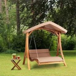 Bermuda Hollywoodschommel Tuinschommelbank 130 Cm 2-zits Zonneluifel -Tuinverzorgings Winkel 1200x1200 138