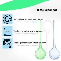HGMD Waterdruppelaar Set Van 8 Stuks Voor Planten Transparant - Groen - Waterdruppelaar Voor Kamerplanten – Waterbol - Waterdruppelaar Voor Planten - Watergeefsysteem -Tuinverzorgings Winkel 1200x1200 1399