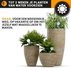 Waterdruppelaar Set Van 6 Stuks Voor Planten Transparant – 27 CM – Automatisch Watergeefsysteem Voor Kamerplanten – Planten Watergever Met Druppelsysteem – Waterbol -Tuinverzorgings Winkel 1200x1200 1480