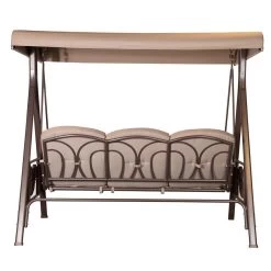 SORARA® Luxe Schommelbank Met Zonnescherm - Bruin - Zware Kwaliteit. -Tuinverzorgings Winkel 1200x1200 150