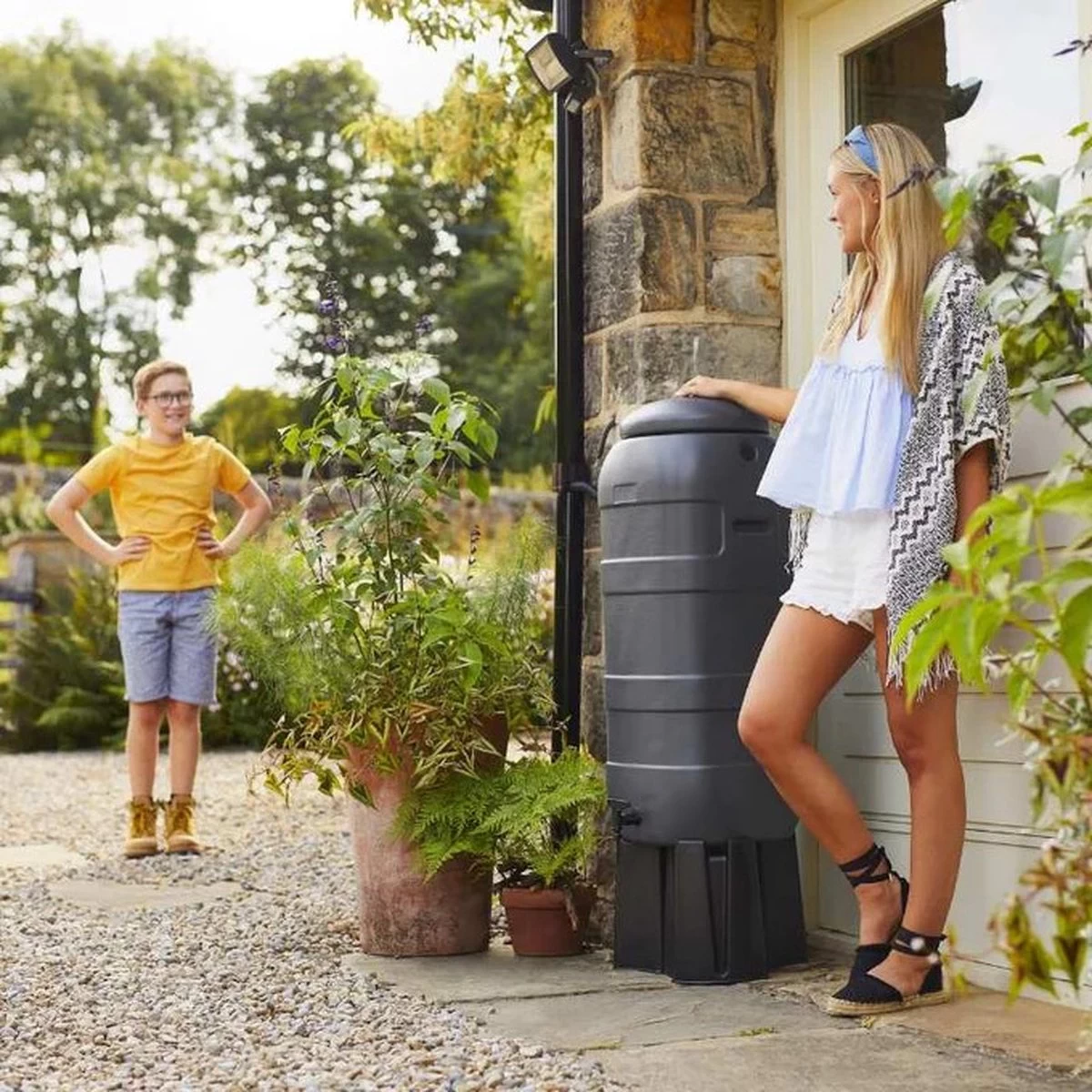 Harcostar Rainsaver Regenton 100 Liter Antraciet Met Vulautomaat En 3 Delige Voet 8 Harcostar Rainsaver Regenton 100 Liter Antraciet Met Vulautomaat En 3 Delige Voet - Afbeelding 6