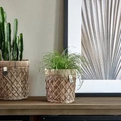 Riviera Maison Bloempot Voor Binnen Naturel - Rustic Rattan Diamond Weave Planter S -Tuinverzorgings Winkel 1200x1200 1730