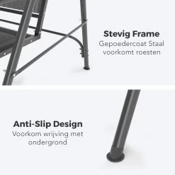 LifeGoods Schommelbank - 3-zits - Tot 250KG - Kantelbaar Dak - UV-bestendig Zonnescherm - 172x104x162cm - Grijs 20 LifeGoods Schommelbank - 3-zits - Tot 250KG - Kantelbaar Dak - UV-bestendig Zonnescherm - 172x104x162cm - Grijs -Tuinverzorgings Winkel 1200x1200 180