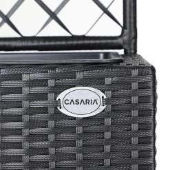 Casaria Polyrattan Plantenbak - Met Klimoprek - 3 Bakken Zwart -Tuinverzorgings Winkel 1200x1200 1992